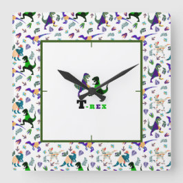 Jurassic World Fyrkantig Klocka