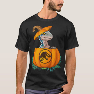 Jurassic World Halloween Dinosaur Pumpkin Logotyp T Shirt