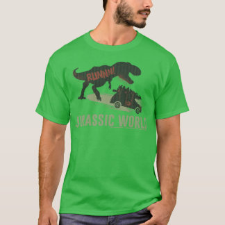 Jurassic World jul TRe Träd Car Chase T Shirt