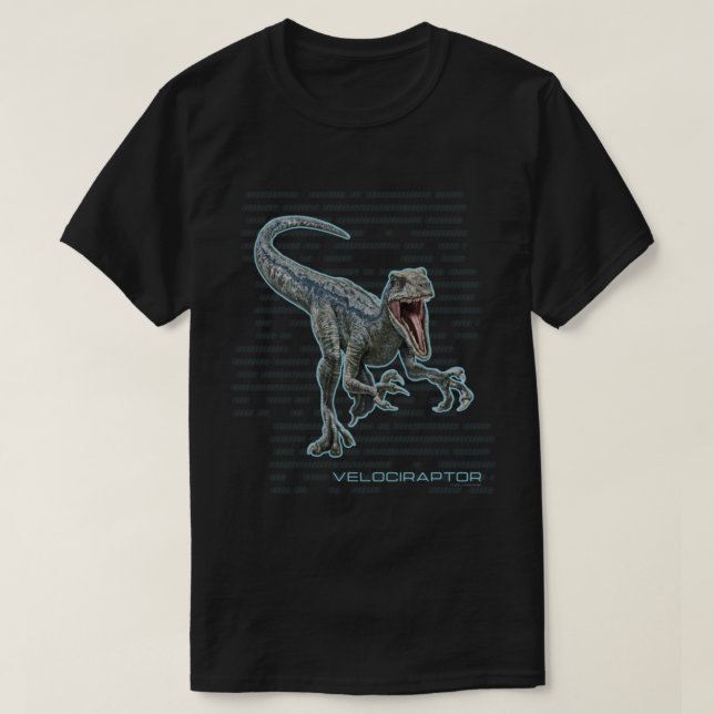 jurassisk velociraptor t shirt (Design framsida)