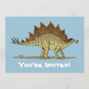 Jurassiska Dinosaur Stegosaurus Inbjudningar