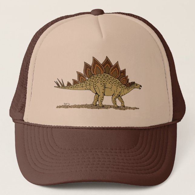 Jurassiska Dinosaur Stegosaurus Truckerkeps (Framsida)