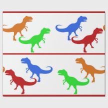 Jurassiska dinosaur T-Rex Silhouettes