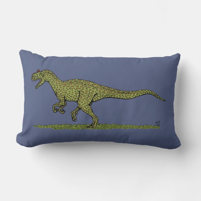 Jurassiska dinosaurier Allosaurus Lumbarkudde (Framsida)