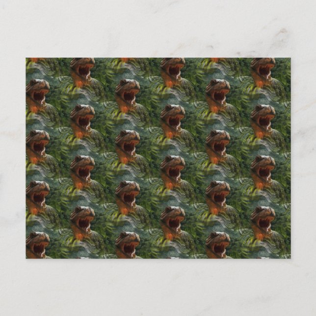 jurassiska dinosaurier vykort (Framsida)