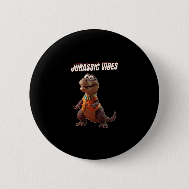 Jurassiska Vibrationer Knapp (Framsida)