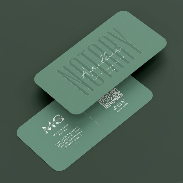 Juridisk advokat Dusty Teal Modern Visitkort (Notary Legal Attorney Law Firm Dusty Teal Modern Business Card
)