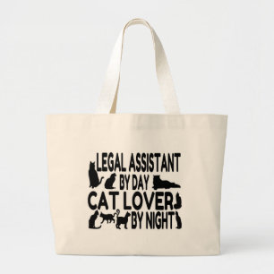 Juridisk assistent Cat Lover Jumbo Tygkasse
