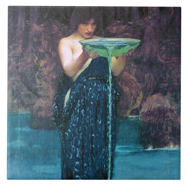 Juridisk circe, John William Waterhouse Kakelplatta (Framsidan)