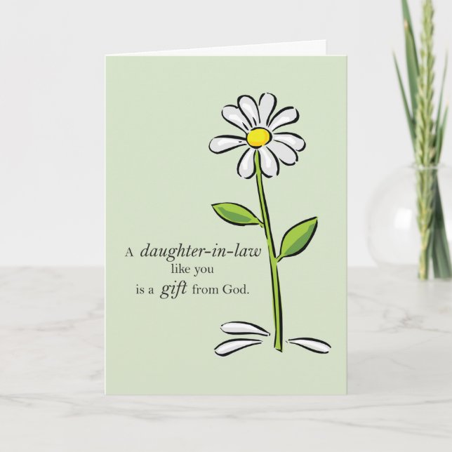 Juridisk födelsedag, Daisy för Grönt av Religiösa Kort (Framsida)