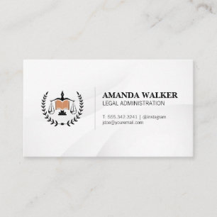 Juridisk Logotyp Rättslig Lawyer Visitkort