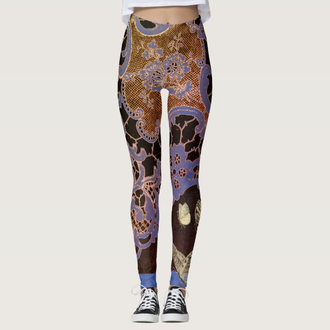 JURIDISKA BENGREN ANTIQUE SNÖRE MÖNSTER MED BUTTER LEGGINGS (Framsida)