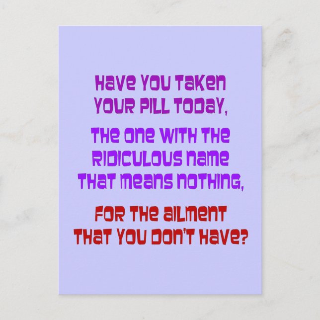 Juridiska droger vykort (Framsida)