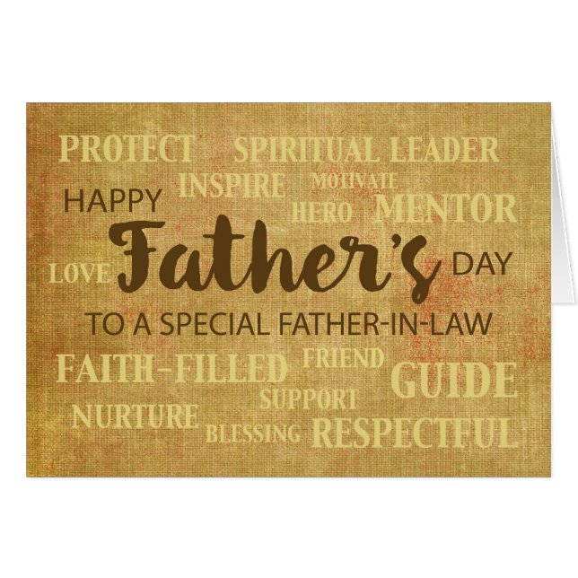 Juridiska far-Religiösan Fars dag Hälsningskort (Framsidan Horizontal)
