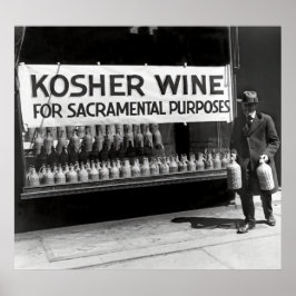JURIDISKA KOSHER VIN UNDER FÖRBUDSTIKET ERA POSTER