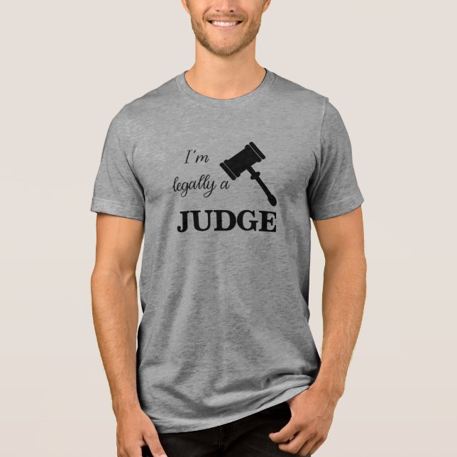 Juridiskt en domare t shirt (Framsida)