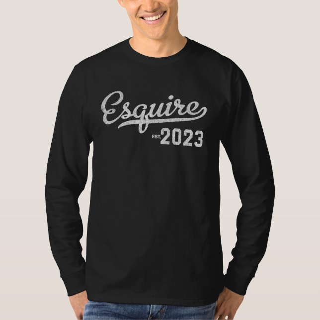 Jurist Juristexamen Esquire 2023 T Shirt (Framsida)