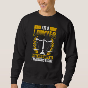 Jurist Juriststudent Blivande Jurist Lång Ärmad Tröja