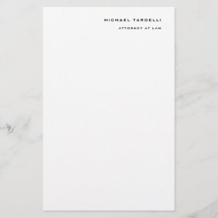 Jurist Minimalistisk Klassisk Enkel Brevpapper