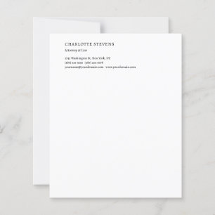 Jurist Modern Minimalist Pappersark