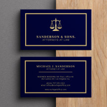Jurist professionell elegant guldblå