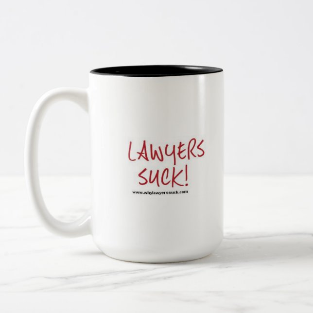 Jurister suger mugg (Vänster)