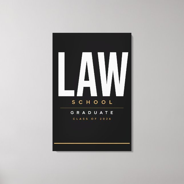 Juristexamen 2026 Anpassat Namn Canvas (Framsida)