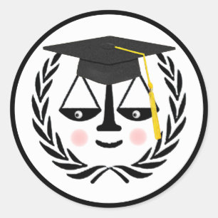 Juristexamen Jurist Runt Klistermärke