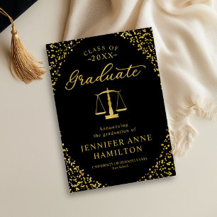 Juristexamen Utexaminerings Meddelande Fotokort Inbjudningar
