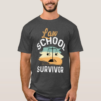 Juristutbildnings-överlevare Juriststudent-gåva vi T Shirt