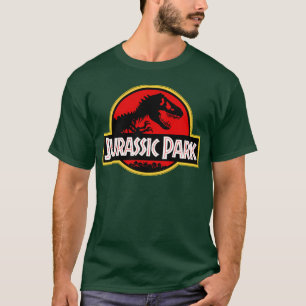 Jurrasic Park Logotyp familjevän T Shirt