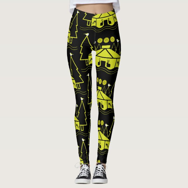 Jurta Boende I Naturen Leggings (Framsida)