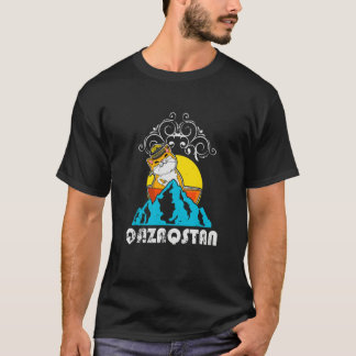 Jurta Republiken Kazakstan Qazaqstan Kazakiska fla T Shirt