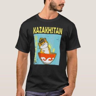 Jurta Republiken Kazakstan Qazaqstan Kazakiska fla T Shirt