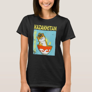 Jurta Republiken Kazakstan Qazaqstan Kazakiska fla T Shirt