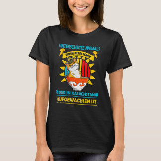 Jurta Republiken Kazakstan Qazaqstan Kazakiska fla T Shirt
