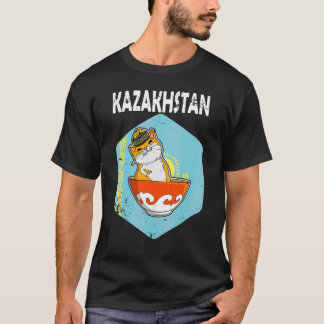 Jurta Republiken Kazakstan Qazaqstan Kazakiska fla T Shirt