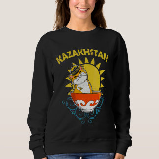 Jurta Republiken Kazakstan Qazaqstan Kazakiska fla T Shirt