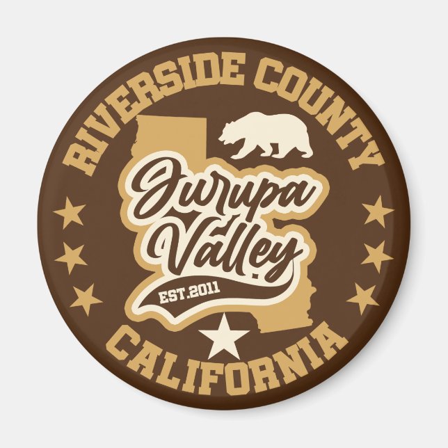 Jurupa Valley, Kalifornien Magnet (Framsidan)