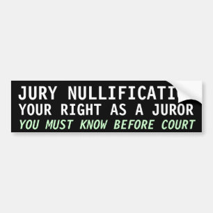 JURY NULLIFICATION, DIN HÖGER SOM EN JUROR BILDEKAL