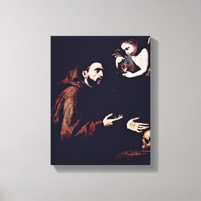 Jusepe de Ribera - Assisi:s helige Francis Canvastryck (Framsida)