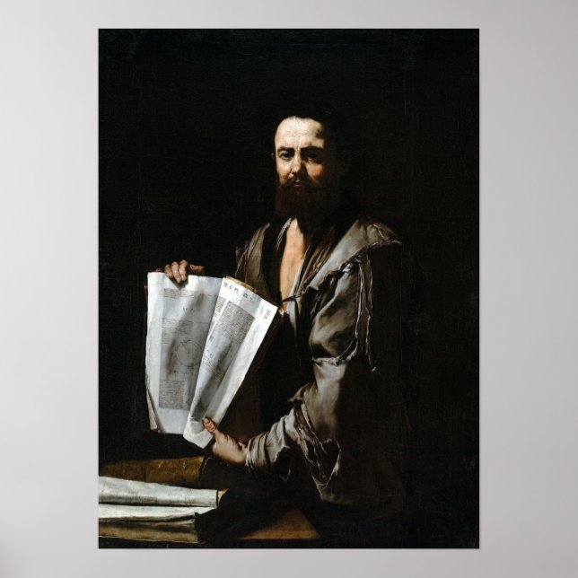 Jusepe de Ribera Euclid Poster (Framsidan)