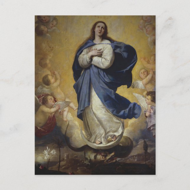 Jusepe de Ribera- Immaculate Vykort (Framsida)