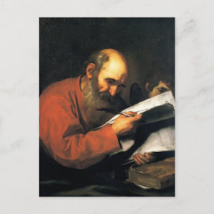 Jusepe de Ribera-St Matthew med ängeln Vykort