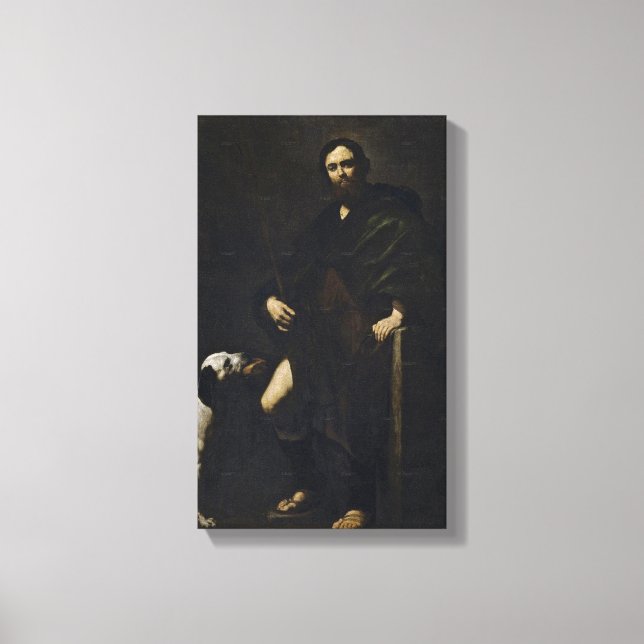 Jusepe de Ribera - St Roch Canvastryck (Framsida)