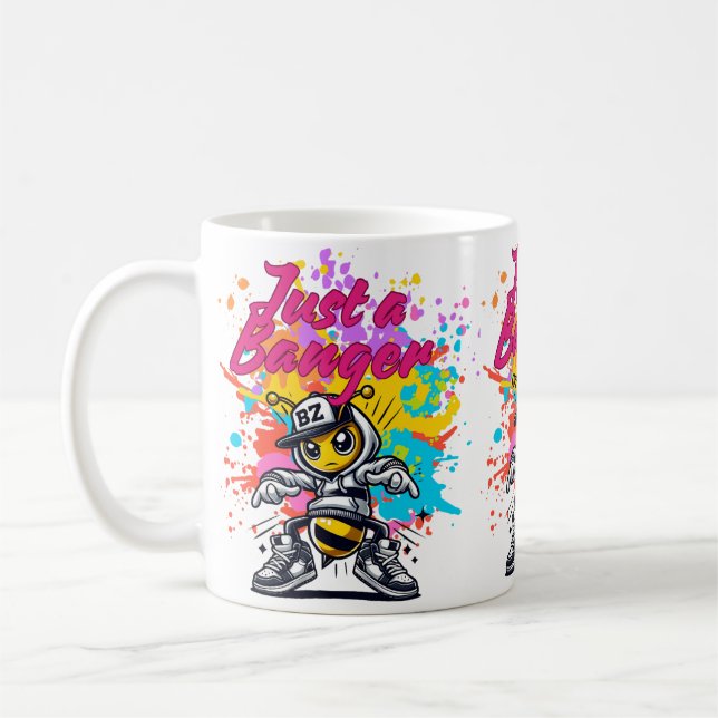 Just a Banger – Stylish Streetwear Design Kaffemugg (Vänster)