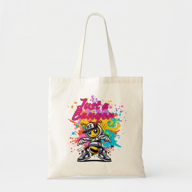 Just a Banger – Stylish Streetwear Design Tygkasse (Framsidan)
