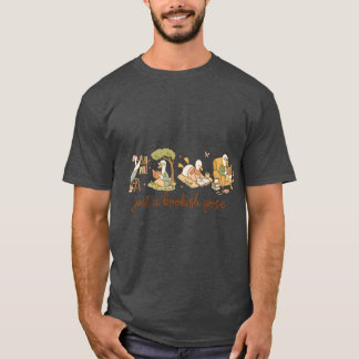 Just A Bookish Goose Reading Squad Collection girl T Shirt