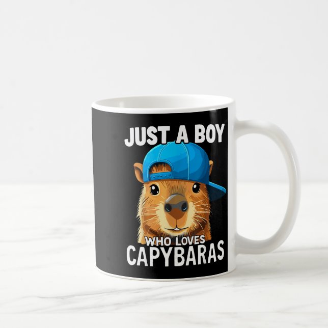 Just A Boy Who Loves Capybaras  Kaffemugg (Höger)