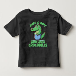 Just A Boy Who Loves Crocodiles T Shirt